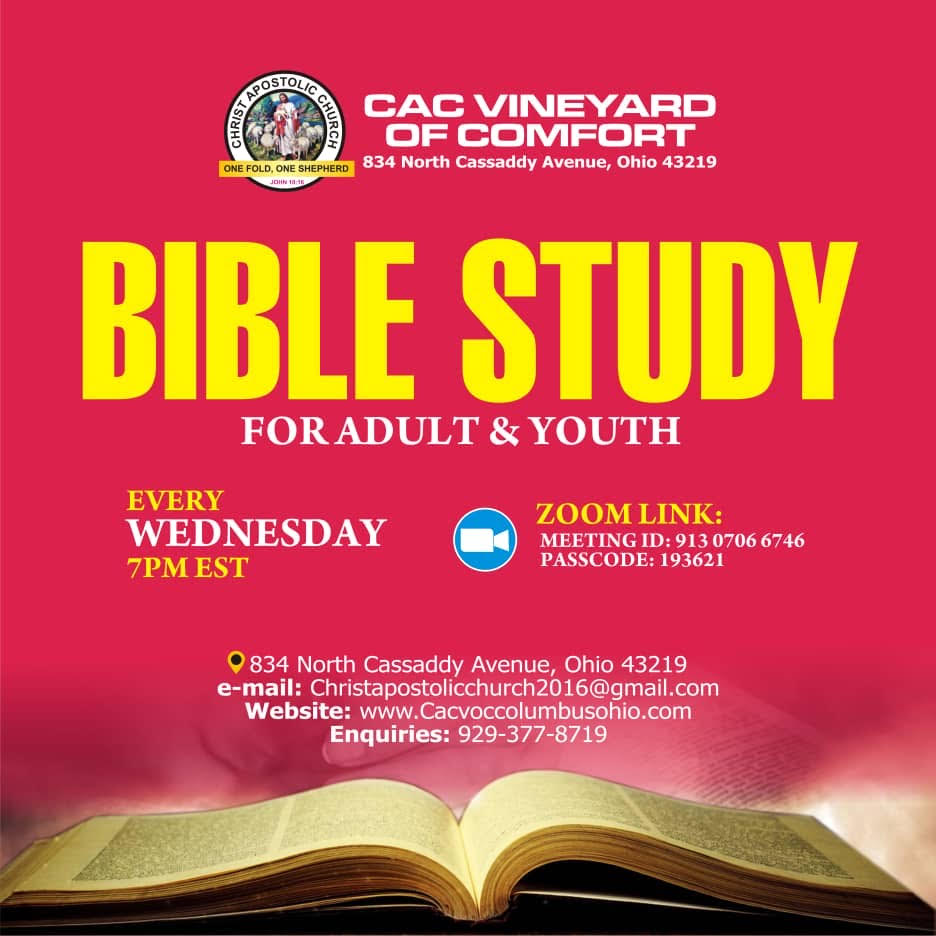 Bible Study for Adult and Youth